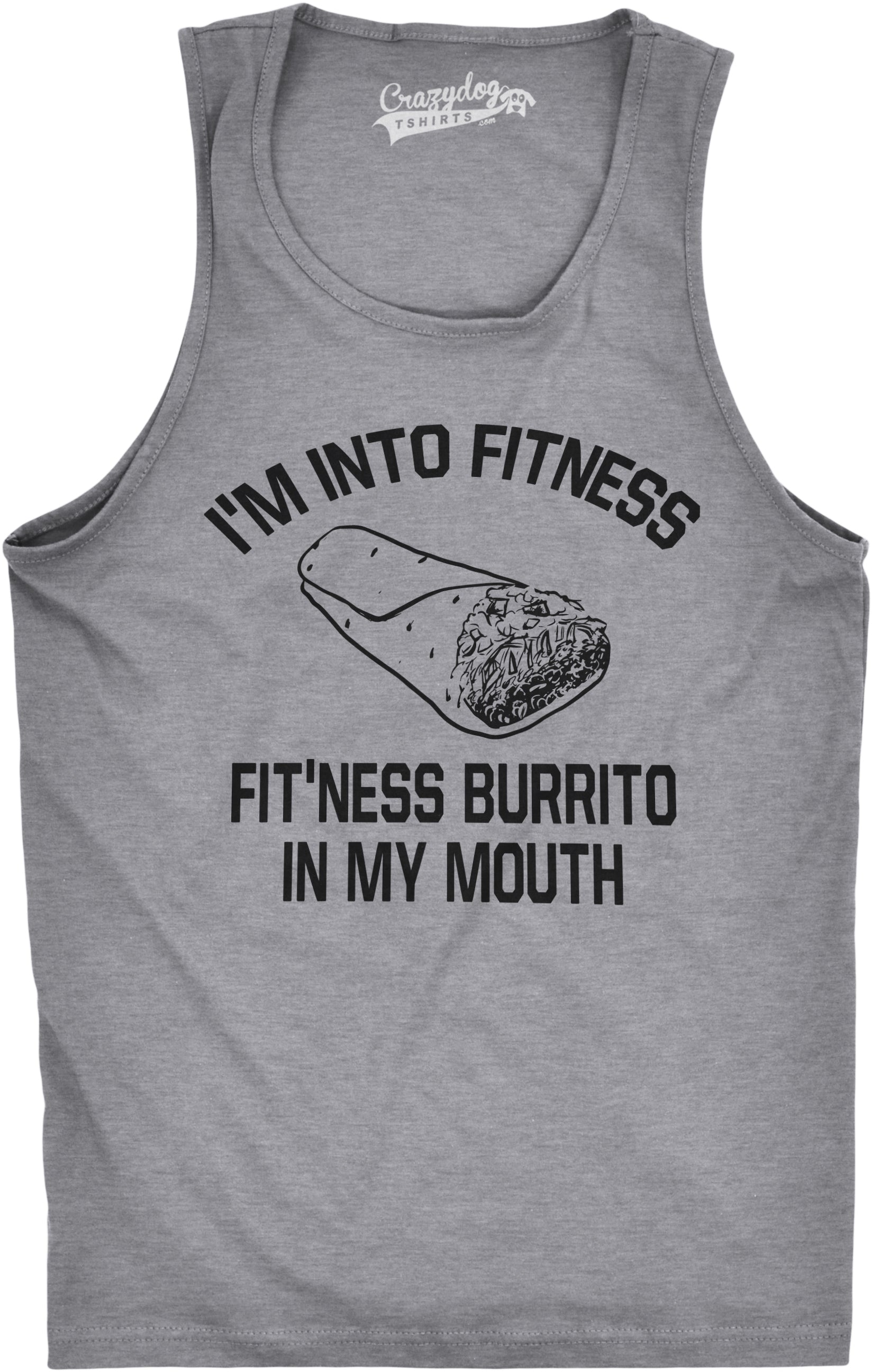Wearizo Fitness Burrito In My Mouth Men's Tank Top - Image 5