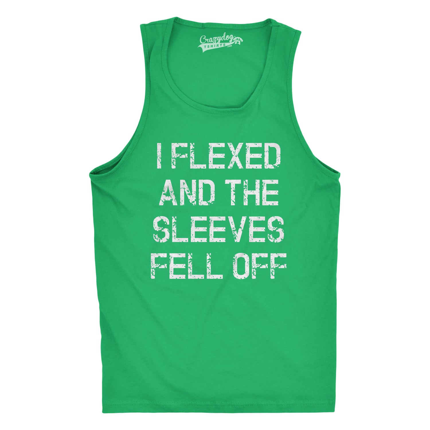 Wearizo I Flexed And The Sleeves Fell Off Men's Tank Top - Image 9