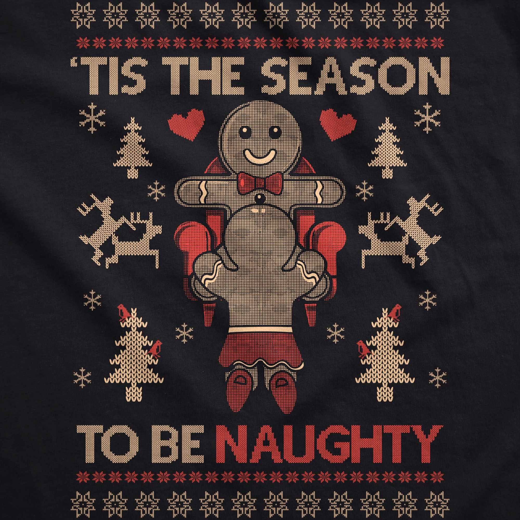 Alternative view of Wearizo Tis The Season To Be Naughty Crew Neck Sweatshirt